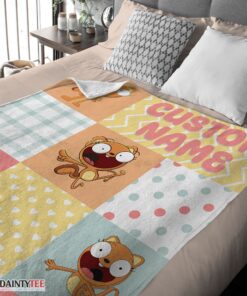 Top Disney Kiff Chatterley & Barry Buns Pattern Blanket Fleece Customized Blanket - Image 4