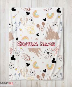 Top Disney Mickey Mouse & Friends Magical Mouse Castle Blanket Fleece Customized Blanket