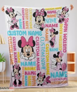 Top Disney Minnie Mouse Blanket Fleece Customized Blanket
