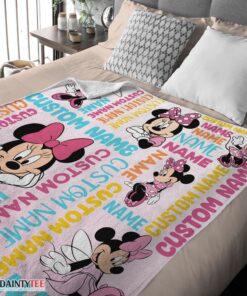 Top Disney Minnie Mouse Blanket Fleece Customized Blanket - Image 4