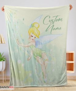 Top Disney Peter Pan Tinker Bell Blanket Fleece Customized Blanket