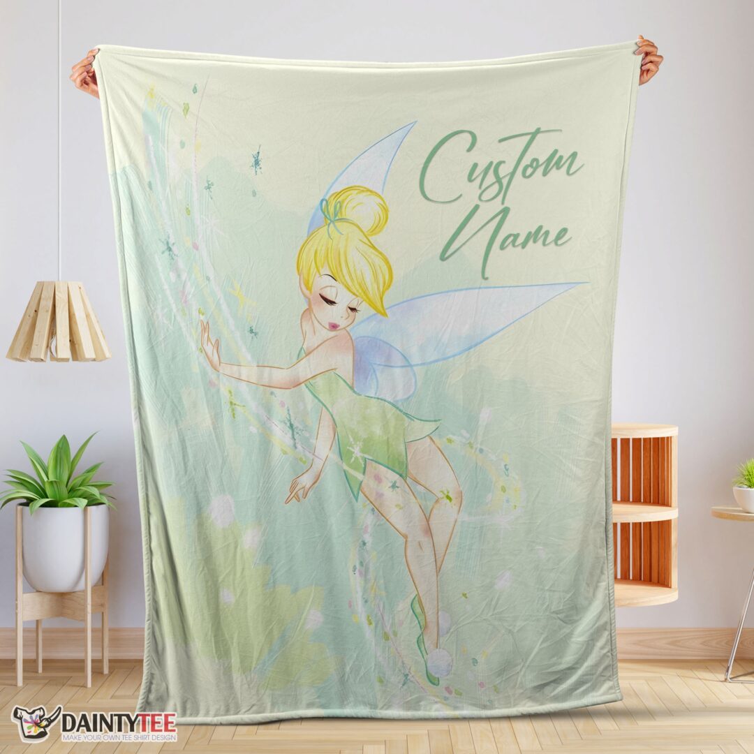 top-disney-peter-pan-tinker-bell-blanket-fleece-customized-blanket-mk-01-1 Top Disney Peter Pan Tinker Bell Blanket Fleece Customized Blanket