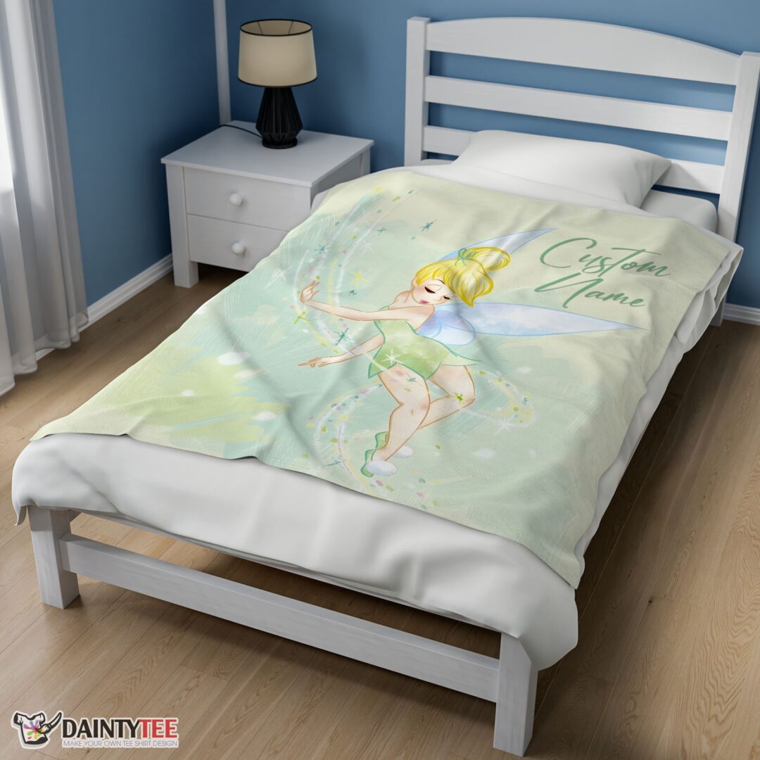 top-disney-peter-pan-tinker-bell-blanket-fleece-customized-blanket-mk-02 Top Disney Peter Pan Tinker Bell Blanket Fleece Customized Blanket - Image 3