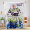 Top Disney Pixar Buzz Lightyear And The Little Green Men Fleece Customized Blanket