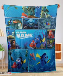 Top Disney Pixar Cartoon Finding Nemo With Dory Velveteen Cute Blanket Fleece Customized Blanket
