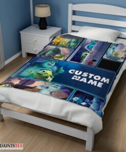 Top Disney Pixar Mike & Sulley Monsters Inc Blanket Fleece Customized Blanket - Image 3