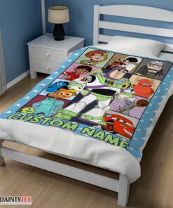 Top Disney Pixar Toy Story Buzz Lightyear With Friends Blanket Fleece Customized Blanket - Image 3