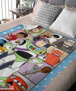 Top Disney Pixar Toy Story Buzz Lightyear With Friends Blanket Fleece Customized Blanket - Image 4