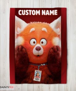 Top Disney Pixar Turning Red Blanket Fleece Customized Blanket
