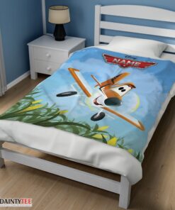 Top Disney Planes Movie Dusty Crophopper Blanket Fleece Customized Blanket - Image 3
