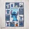 Top Disney Playful Stitch Collage Blanket Fleece Customized Blanket
