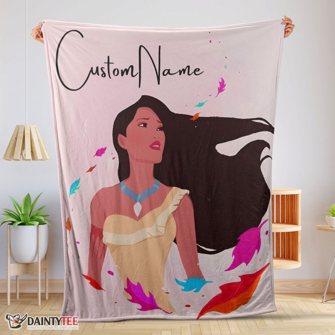 top-disney-pocahontas-blanket-fleece-customized-blanket-mk-01 Top Disney Pocahontas Blanket Fleece Customized Blanket