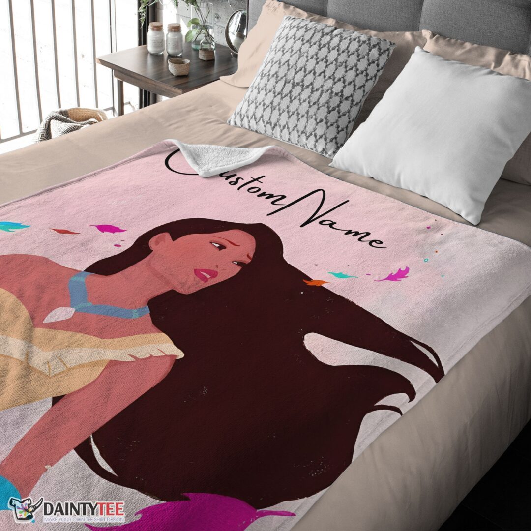 top-disney-pocahontas-blanket-fleece-customized-blanket-mk-03 Top Disney Pocahontas Blanket Fleece Customized Blanket - Image 4