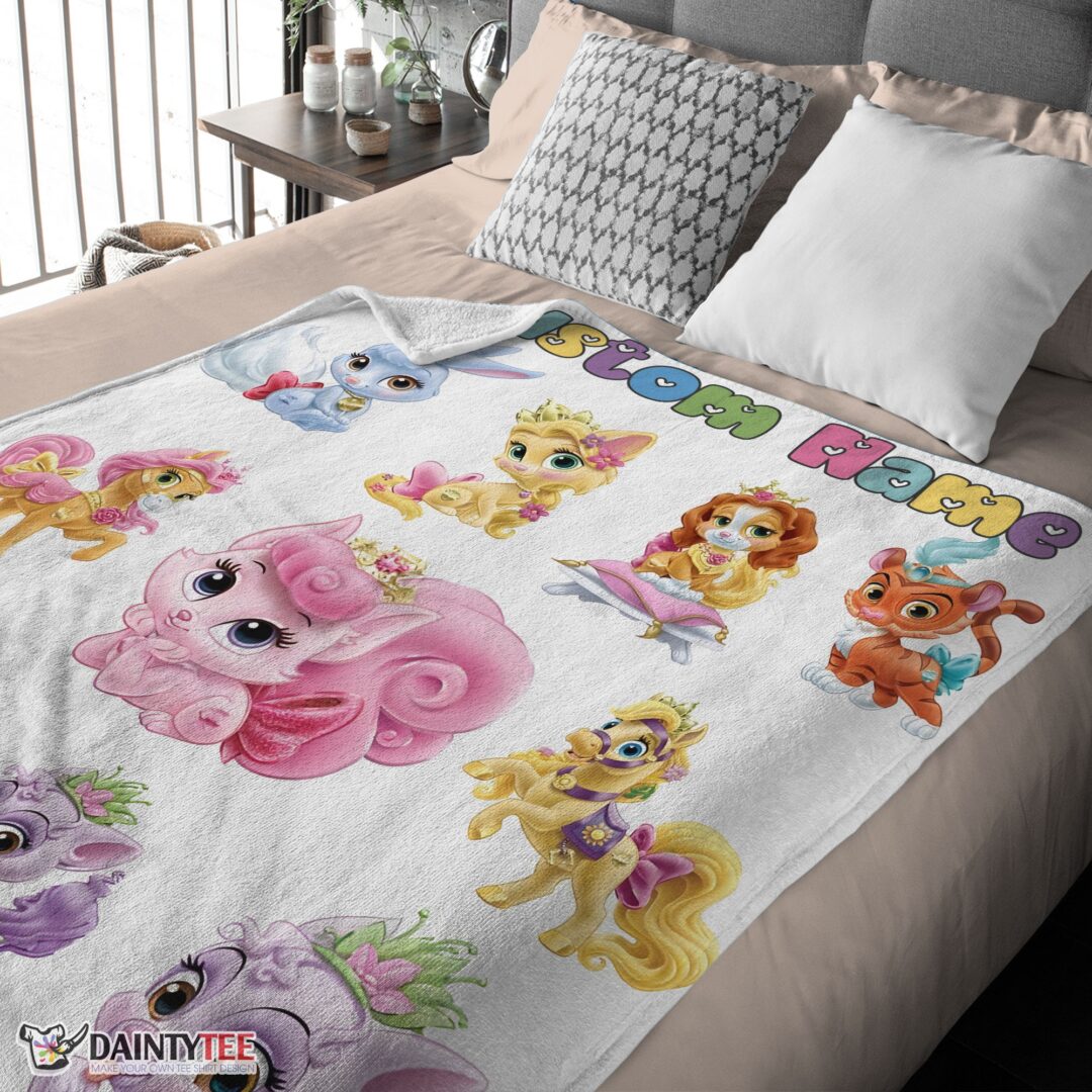 top-disney-princess-palace-pets-blanket-fleece-customized-blanket-mk-03 Top Disney Princess Palace Pets Blanket Fleece Customized Blanket - Image 4
