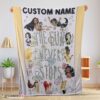 Top Disney Princess The Fun Never Stops Blanket Fleece Customized Blanket