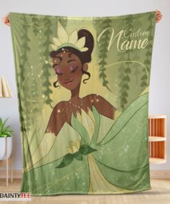 Top Disney Princess Tiana Blanket Fleece Customized Blanket