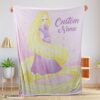Top Disney Rapunzel Blanket Fleece Customized Blanket