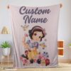 Top Disney Snow White Princess Blanket Fleece Customized Blanket