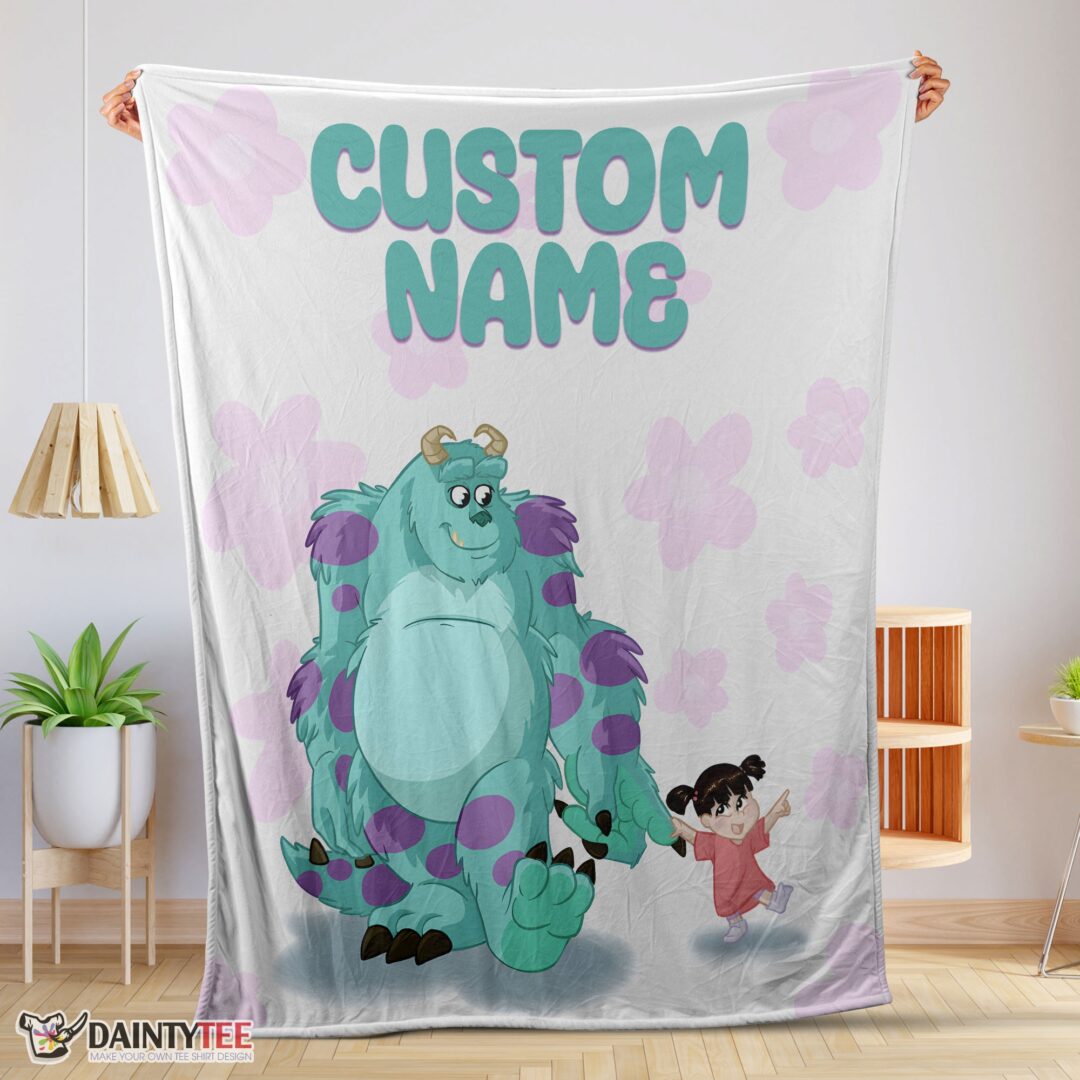 top-disney-sulley-boo-monsters-inc-blanket-fleece-customized-blanket-mk-01-1 Top Disney Sulley & Boo Monsters Inc Blanket Fleece Customized Blanket