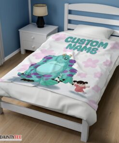 Top Disney Sulley & Boo Monsters Inc Blanket Fleece Customized Blanket - Image 3