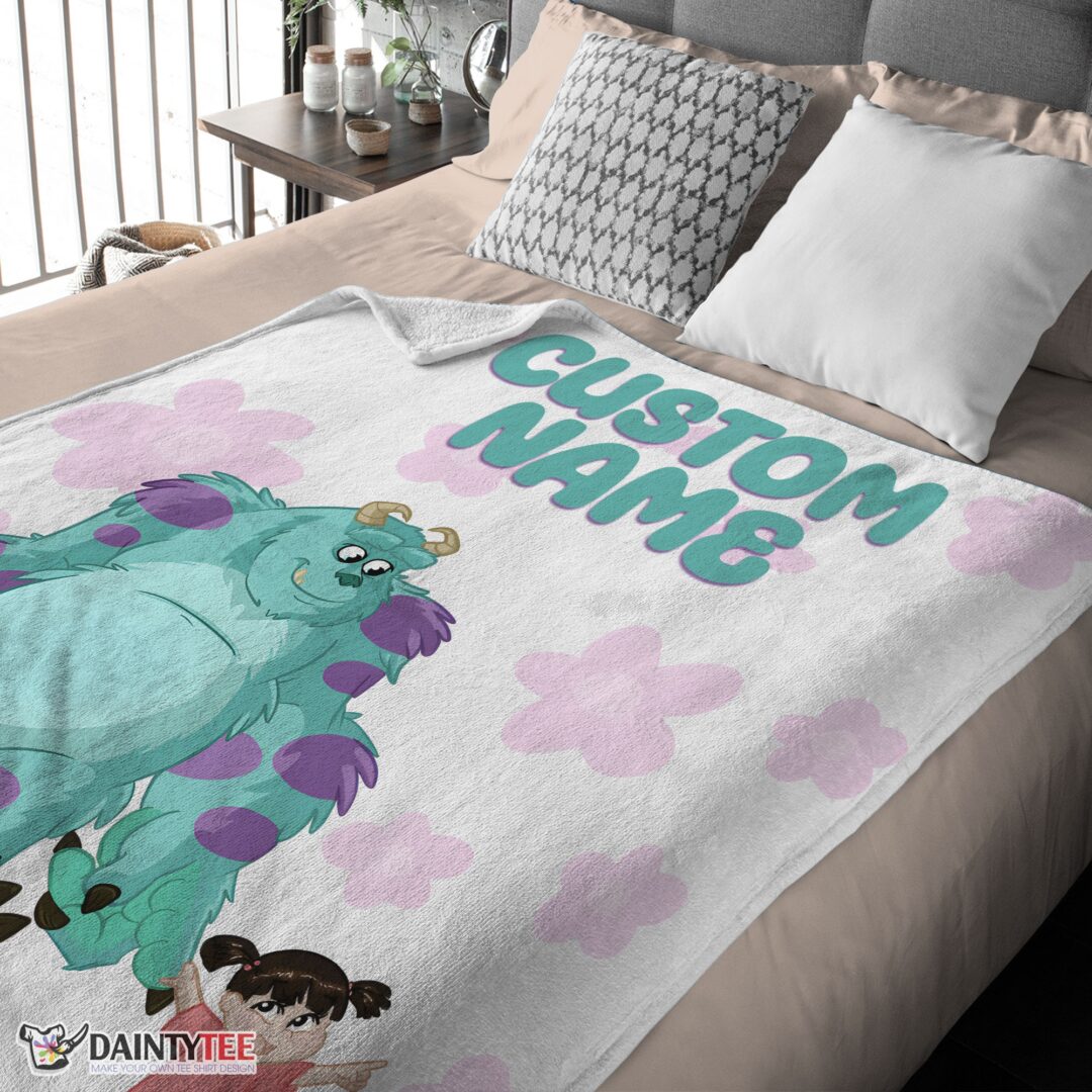 top-disney-sulley-boo-monsters-inc-blanket-fleece-customized-blanket-mk-03 Top Disney Sulley & Boo Monsters Inc Blanket Fleece Customized Blanket - Image 4