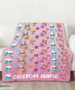 Top Disney SuperKitties Squad Purrfect Heroes Blanket Fleece Customized Blanket - Image 3