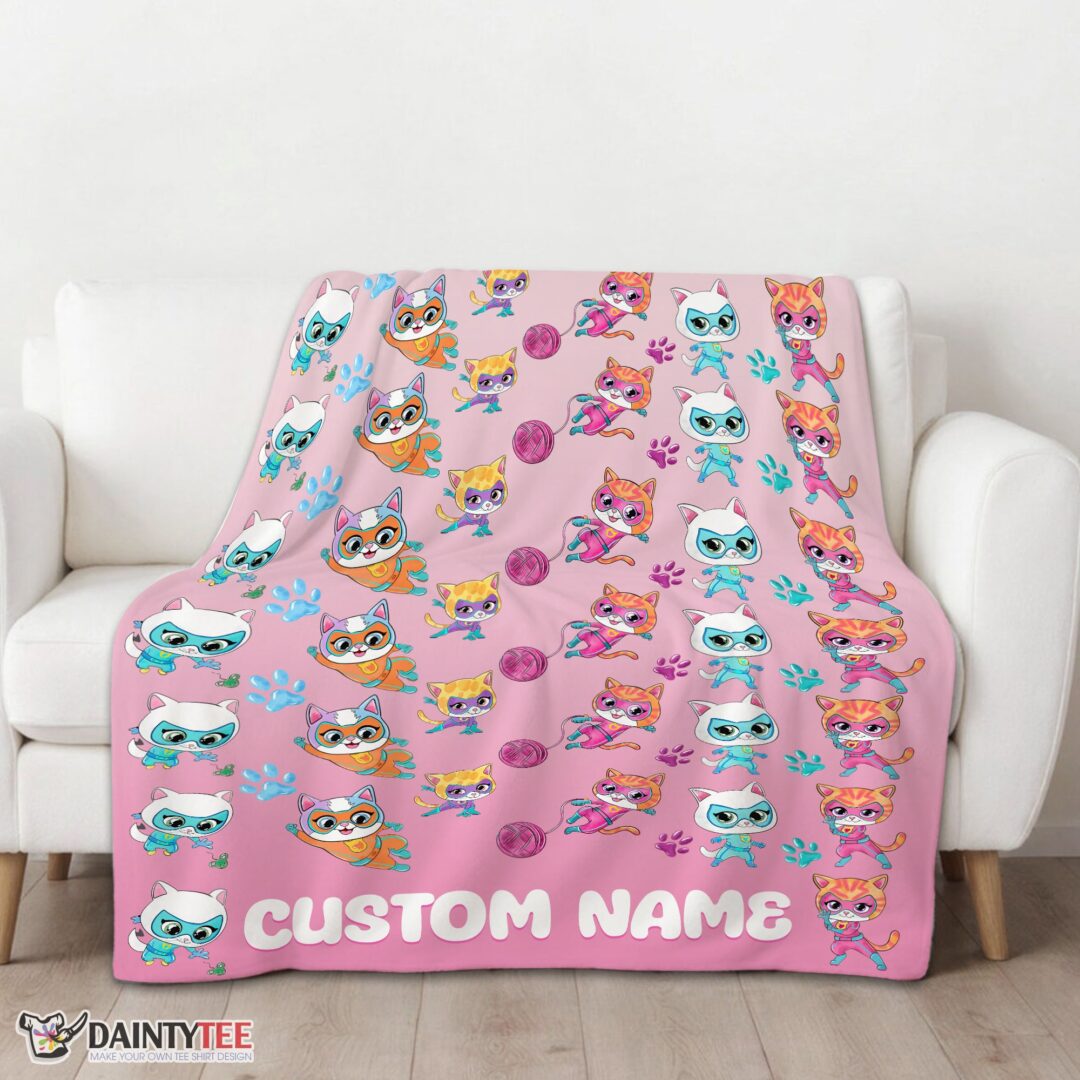 top-disney-superkitties-squad-purrfect-heroes-blanket-fleece-customized-blanket-mk-01-1 Top Disney SuperKitties Squad Purrfect Heroes Blanket Fleece Customized Blanket - Image 3