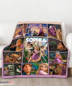 Top Disney Tangled Collage Blanket Fleece Customized Blanket - Image 3