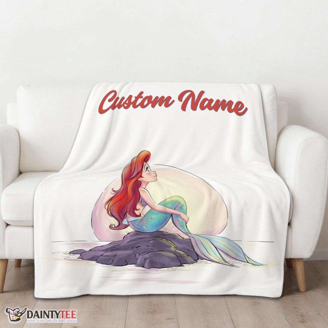 top-disney-the-little-mermaid-delicate-and-painterly-blanket-fleece-customized-blanket-mk-01 Top Disney The Little Mermaid Delicate And Painterly Blanket Fleece Customized Blanket - Image 3