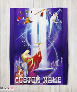 Top Disney The Sword In The Stone Legendary Blanket Fleece Customized Blanket