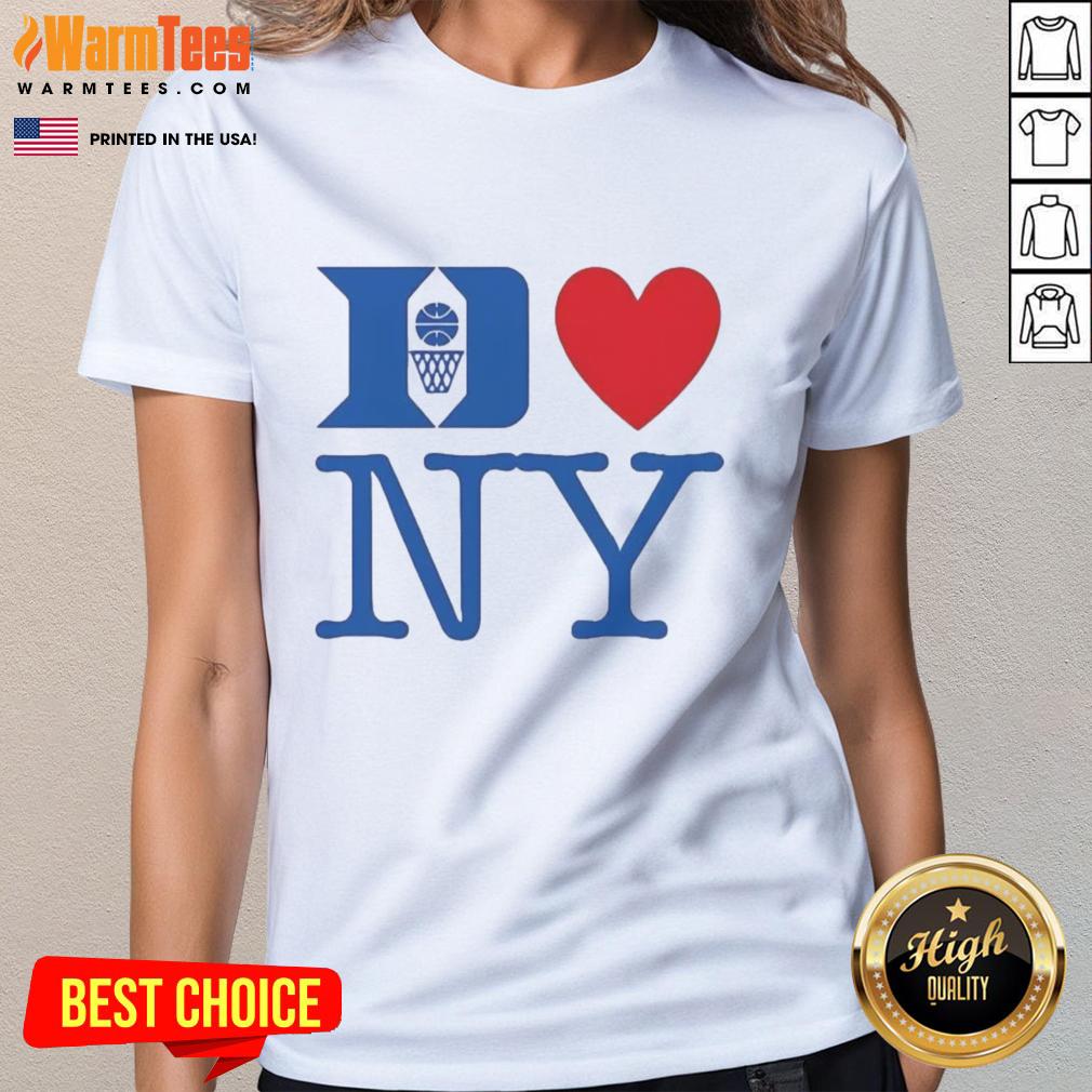 top-duke-mens-basketball-love-ny-ladies-tee Top Duke Men's Basketball NY Ladies Tee featuring team logo and stylish design for fans of Duke University.