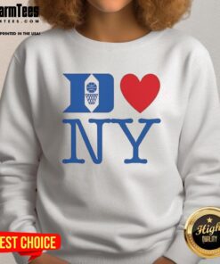 Top Duke Men's Basketball love NY Sweatshirt featuring team colors and logo, perfect for fans showing team spirit.