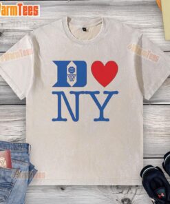 Top Duke Men's Basketball NY Washed T-Shirt featuring team colors and logo, perfect for fans and casual wear.