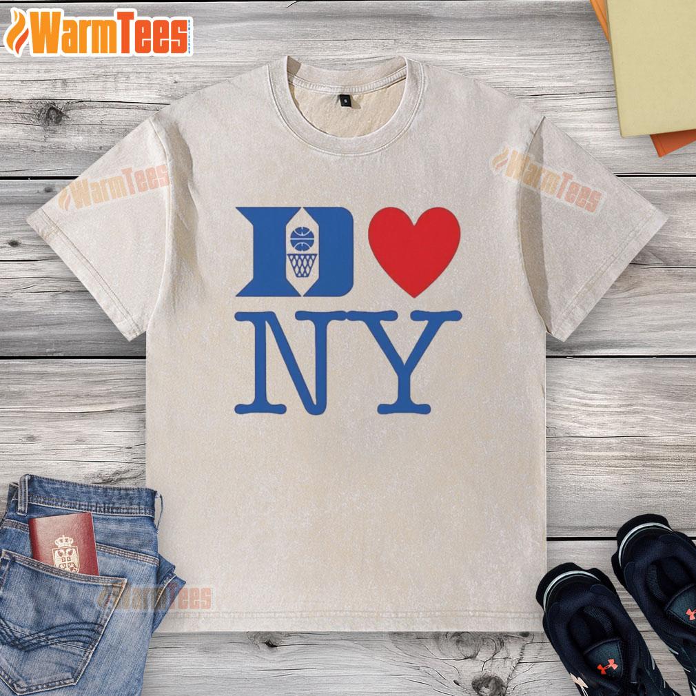 top-duke-mens-basketball-love-ny-washed-t-shirt Top Duke Men's Basketball NY Washed T-Shirt featuring team colors and logo, perfect for fans and casual wear.