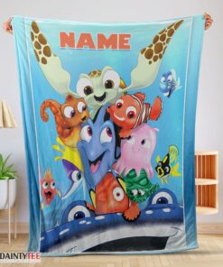 Top Finding Nemo With Friends Blanket Fleece Customized Blanket