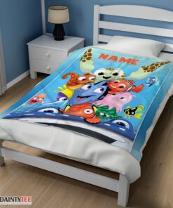 Top Finding Nemo With Friends Blanket Fleece Customized Blanket - Image 3
