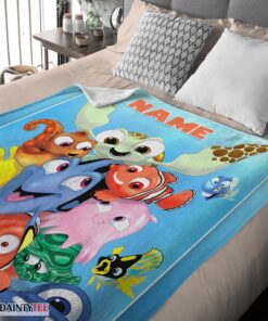 Top Finding Nemo With Friends Blanket Fleece Customized Blanket - Image 4