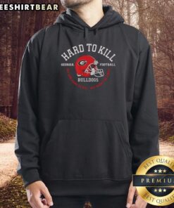 Top Georgia Bulldogs Football hoodie with 'Hard To Kill' slogan, perfect for fans showing team spirit.