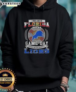 Detroit Lions football hoodie for game day, perfect for fans living in Florida, showcasing team spirit and style.
