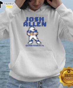 Top Josh Allen Buffalo Bills Quarterback Pixel Hoodie in vibrant colors, perfect for fans of the NFL and stylish sportswear.