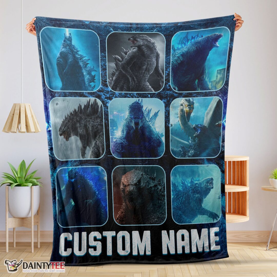 top-king-of-the-monsters-godzilla-blanket-fleece-customized-blanket-mk-01 Top King Of The Monsters Godzilla Blanket Fleece Customized Blanket
