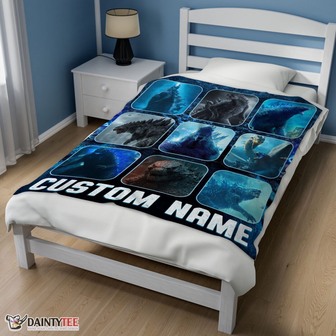top-king-of-the-monsters-godzilla-blanket-fleece-customized-blanket-mk-02 Top King Of The Monsters Godzilla Blanket Fleece Customized Blanket - Image 3