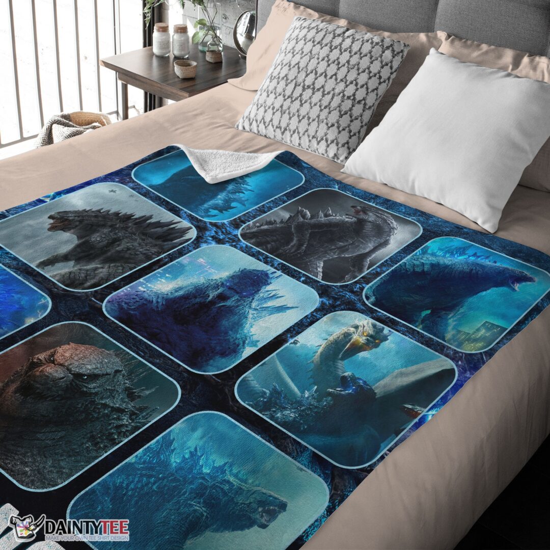 top-king-of-the-monsters-godzilla-blanket-fleece-customized-blanket-mk-03 Top King Of The Monsters Godzilla Blanket Fleece Customized Blanket - Image 4