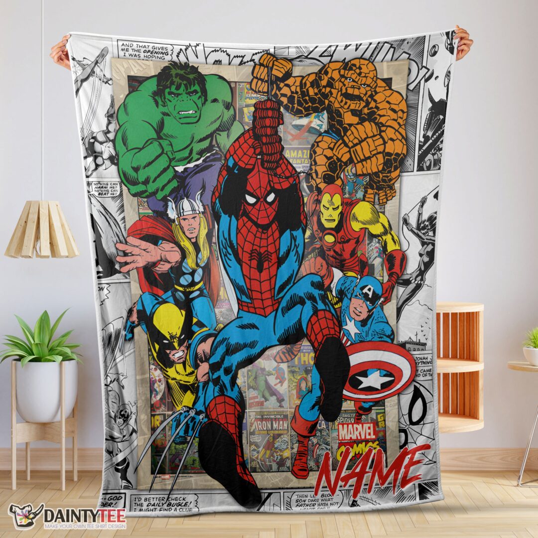top-marvel-comics-superhero-blanket-fleece-customized-blanket-mk-01-1 Top Marvel Comics Superhero Blanket Fleece Customized Blanket