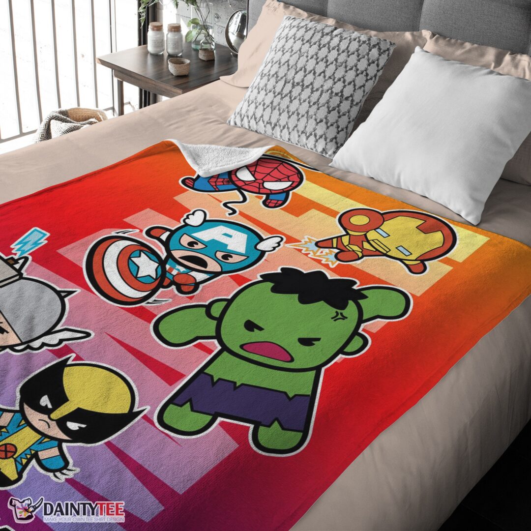 top-marvel-superhero-avengers-skull-friends-birthday-cute-blanket-fleece-customized-blanket-mk-03 Top Marvel SuperHero Avengers Skull Friends Birthday Cute Blanket Fleece Customized Blanket - Image 4