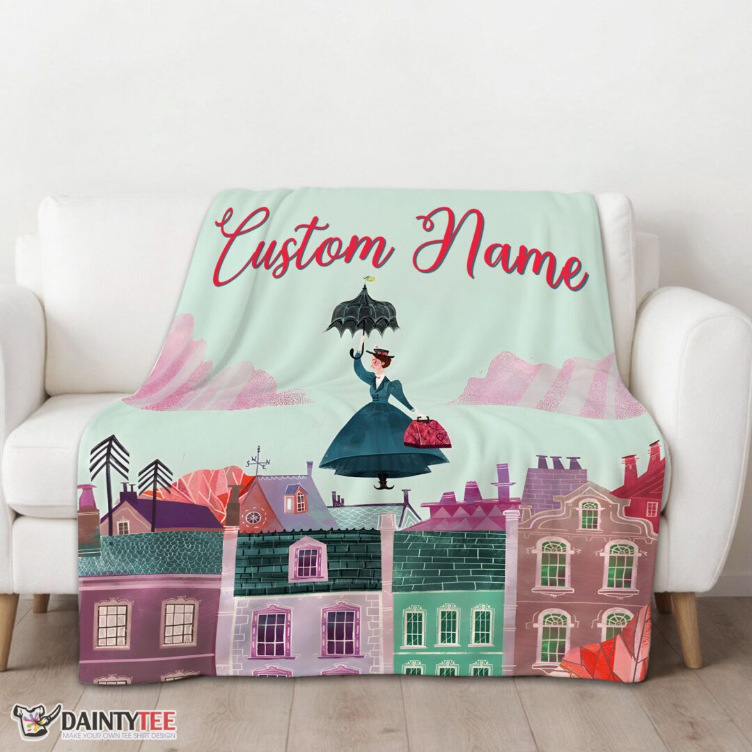 top-mary-poppins-film-classic-movie-blanket-fleece-customized-blanket-mk-01 Top Mary Poppins Film Classic Movie Blanket Fleece Customized Blanket - Image 3
