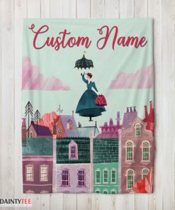 Top Mary Poppins Film Classic Movie Blanket Fleece Customized Blanket