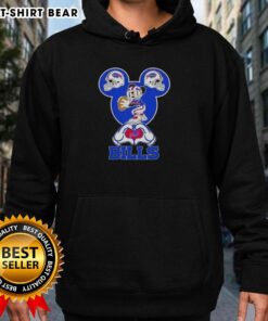 Alt Text: Cincinnati Bengals football hoodie featuring Mickey hands forming a heart, perfect for fans showing love for the team.