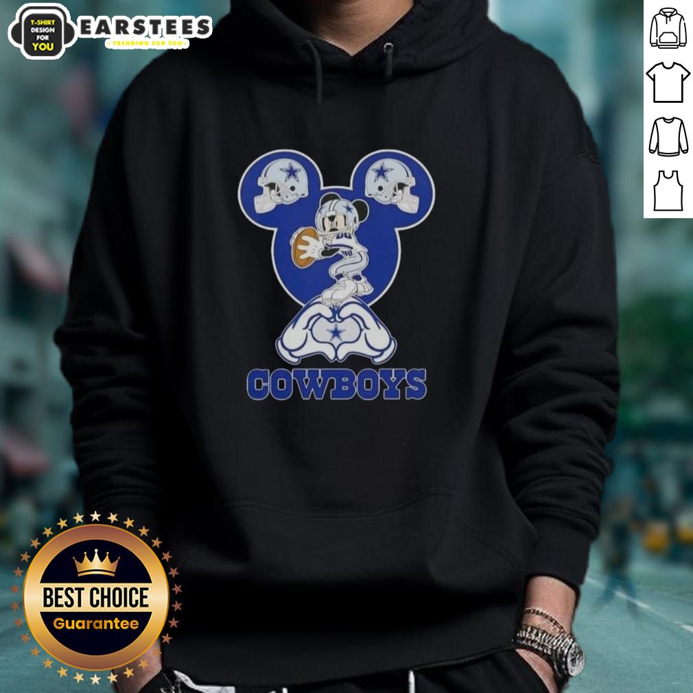 top-mickey-hands-heart-love-dallas-cowboys-football-hoodie Top Mickey hands forming a heart on a Dallas Cowboys football hoodie, perfect for fans showing love for their team.