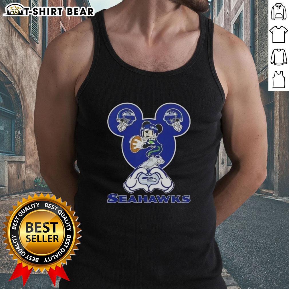 Top Mickey Hands Heart Love Seattle Seahawks Football Tank Top Top Mickey Hands Heart Love Seattle Seahawks Football Tank Top, perfect for fans showing team spirit and affection.